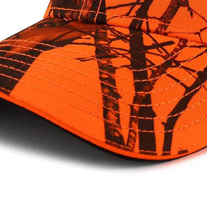 Orange Camouflage Adjustable Cap Unisex Outdoor Casual <b>Hat</b> Breathable Polyester Spring <b>Summer</b> - Product Image 4