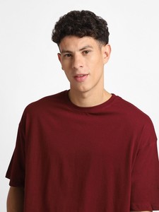 T-shirts en coton peigné 100% à col rond, 230 grammes, grandes tailles, lavés, en tissu peigné durable, anti-boulochage, formels - Product Image 5