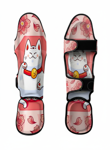 Protège-tibias en cuir sur mesure, robustes, pour Muay Thai, Kickboxing, protection des jambes, couvre-pieds pour entraînement MMA et Boxe - Product Image 4