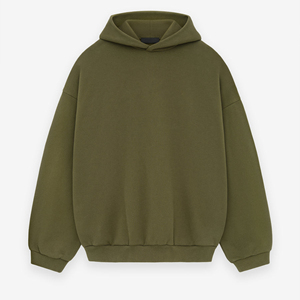 Sweat-shirts à capuche unis pour hommes, chauds pour l'hiver, respirants, tricotés, amples, décontractés, avec logo frontal, vente en gros, qualité personnalisable - Product Image 1