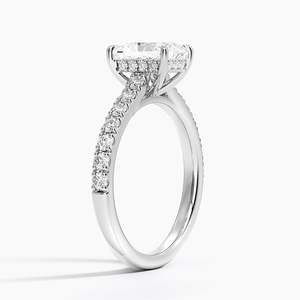 Anillo BOJ 0109 con Corte Radiante, Plata 925, Engaste de Puntas Delicadas, Anillo Solitario con Diamante de 2ct, Color D, VVS1, Moissanita, Certificado GRA - Product Image 2