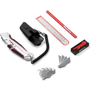 Taglierino Retrattile Automatico con Lame SK5 e Clip da Cintura, 10 Pezzi Totali, Cutter di Sicurezza in Alluminio - Product Image 2