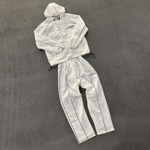 2026 Custom Your Own Logo Male Sports Wear <b>Tracksuits</b> Nylon Shell <b>Tracksuit</b> Two Piece <b>Tracksuit</b> Set Men Windbreaker Nylon - Product Image 2