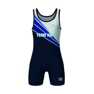 Combinaison de lutte sublimée de haute qualité pour hommes, vente en gros à bas prix, maillot de lutte à faible coût - Product Image 6