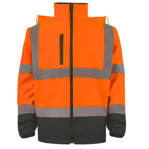 High Quality ANSI Class 2 Reflective Waterproof Winter <b>Worker</b> Safety <b>Jacket</b> with Custom Logo OEM Brand Wholesale - Product Image 1