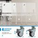 Lavagna Magnetica Mobile Bifacciale Regolabile con Pannello Forato e Telaio in Alluminio - Product Image 6