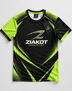 Camiseta Deportiva Personalizada para Hombre, Diseño Nuevo de la Industria ZIAKOT, Color Azul Pantera, Blanco y Negro - Product Image 2