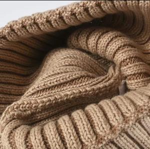 Unisex Solid Color Ribbed Beanie Hat 100% Polyester Adjustable Breathable & Waterproof Street Style <b>Winter</b> <b>Cap</b> for Adults - Product Image 2