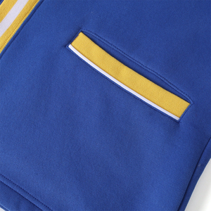 Cárdigan de forro polar azul universitario de roble personalizado para mujer, doble botonadura, cuello en V, transpirable, fabricante mayorista OEM2026 - Product Image 6