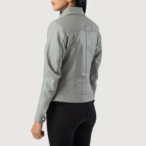 Vêtements d'extérieur en cuir véritable pour femmes, nouvelle mode, sur mesure, de haute qualité, veste élégante pour femmes modernes - Product Image 4