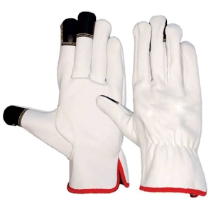 Premium Quality Heavy Duty Cowhide Grain Leather <b>Gloves</b> for Industrial Safety Hand and Arm Protection for Working and Driving - Product Image 1