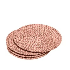 Ensemble de sous-verres en cuivre haut de gamme pour l'hôtellerie, sous-verres élégants pour les boissons, pour restaurant, hôtel, bar, café, table à café, salle à manger - Product Image 4
