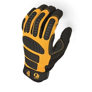Anti-Vibration Safety Work <b>Gloves</b> Cut-Proof Best Quality Leather Heavy-Duty Adjustable Wristband Impact Level 3 <b>Gloves</b> - Product Image 2