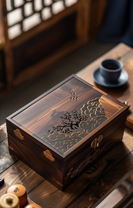 Caja de Almacenamiento de Joyas de Madera de Acacia Tallada de Primera Calidad para Herramientas, Decoración del Hogar Estilo Bohemio y Regalo - Product Image 6