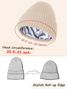 Casquette en satin brodée 3D avec logo personnalisé, pour adultes, élastique et ajustable, casquette de sommeil en forme de dôme, décontractée, 100% laine, confortable et soyeuse - Product Image 3