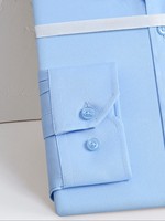 Chemise Homme Unie Slim à Revers Manches Longues en Viscose/Coton Écologique et Infroissable pour Tenues Décontractées, Professionnelles, Mariages et Rendez-vous