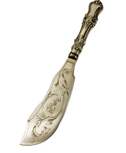 Cuchillo de Latón de Lujo con Acabado Antiguo, Espátula Metálica Hecha a Mano Diseñada para Comidas Elegantes, Vajilla de Hotel y Regalos Premium - Product Image 3