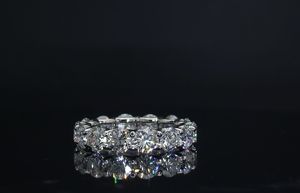 Sophisticated round diamond eternity style <b>ring</b> <b>crafted</b> for weddings anniversaries and elevated everyday elegance - Product Image 6