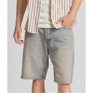 <b>Men</b> Denim Shorts Premium Relaxed Fit <b>Jean</b> Shorts Durable Cotton Fabric Stylish Casual Street Fashion OEM ODM Breathable - Product Image 2