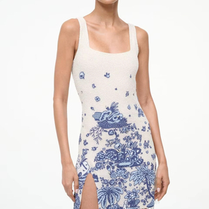 ชุดเดรสยาวระดับเข่าสำหรับงานปาร์ตี้ คลับ  แบบเปิดไหล่  ตกแต่งด้วยงานปักมือ/ประดับลูกปัด  สวยงามวิจิตร  สีเงิน/สีทอง  สไตล์วินเทจ  ขายส่ง - Product Image 1