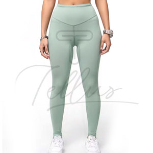 Leggings de Yoga para Mujer, Diseño OEM de Última Moda, Precio al por Mayor, Fabricación en Fábrica, Color Sólido, Alta Calidad, Transpirables - Product Image 5