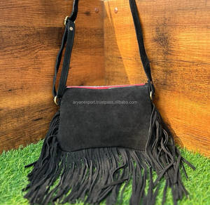 Nouveau fait à la main Offre Spéciale Jacquard daim cuir frange sac à bandoulière multi-usage nouveau Design Vintage sac à bandoulière pas cher taux produit en vrac - Product Image 5