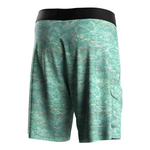Pantalones Cortos de Pesca para Hombre, Estampado por Sublimación, Diseño de Peces Verdes, UPF 50, Secado Rápido, Poliéster, Cierre con Cordón - Product Image 3