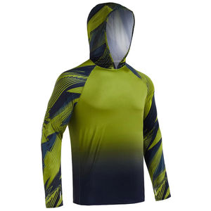 Sweat à capuche de pêche unisexe à manches longues, haute qualité, 100% polyester pur, design de logo personnalisé, UPF 50, imperméable et respirant - Product Image 1