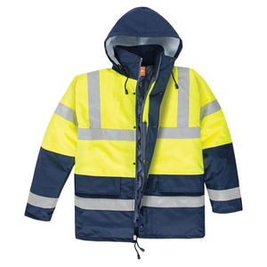 Uniforme de Seguridad Vial Reflectante Fluorescente de Alta Visibilidad Personalizado, Impermeable, de Poliéster, para Trabajo Nocturno, Profesional - Product Image 1