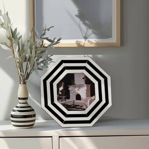 Elegant Octagon Resin Inlay Photo Frame Decorative Handmade <b>Picture</b> <b>Holder</b> for Living Room Decorative Reflective <b>Picture</b> Frame - Product Image 4