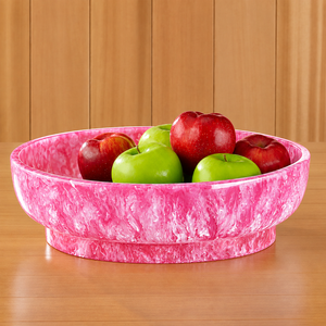 Bol classique en résine écologique avec des billes de marbre blanc polies pour servir des salades, décoration de la maison, fête - Product Image 4
