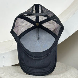 Gorras Trucker Estilo Occidental Unisex con Visera de Cuero Genuino Hecha a Mano, Parche de Piel de Vaca, Gorra con Malla Ajustable en la Parte Trasera para un Estilo Casual - Product Image 6