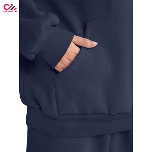 Conjunto Deportivo de Invierno 2026 para Mujer, Informal, Suave, Cálido, de Algodón y Felpa, Estilo Urbano, para Gimnasio y Entrenamiento - Product Image 4