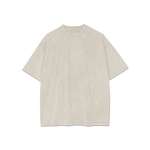 T-shirt oversize délavé à l'acide, coupe ajustée, 100% coton, style streetwear, design Ringer, motif uni, pour homme - Product Image 1