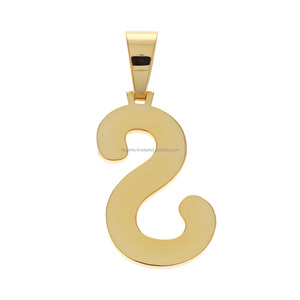 Colgante Personalizado con Letra del Alfabeto, Corte Diamante VVS1, Plata de Ley 925, Colgantes de Lujo Estilo Hip Hop, Chapado en Oro - Product Image 2