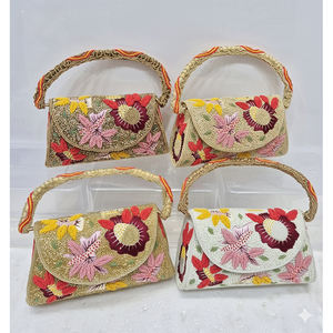 Sacs à main de soirée pour femmes, de qualité supérieure, personnalisables, avec bandoulière et fermeture à rabat, vendus par un exportateur d'origine indienne - Product Image 1