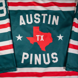 Camisetas de Hockey sobre Hielo Personalizadas con Impresión por Transferencia de Calor, Ropa Deportiva de Equipo OEM de Alta Calidad, 100% Poliéster, Logotipo y Colores Personalizados con Pedrería - Product Image 5
