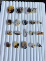 Dendrite Shazar de qualité supérieure, cabochon lisse, pierre précieuse en vrac de haute qualité pour la guérison, lot de pierres pour bijoux