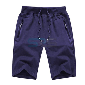 Quick Dry Breathable Solid Cargo Shorts Knitted High Street Style Men's Shorts Heavy Duty Polyester/Cotton - Product Image 4