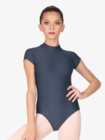 Leotardos de Ballet Personalizados de Primera Calidad para Mujer, Cuello Alto, Sin Mangas, Elásticos, para Danza, Entrenamiento, OEM, Poliéster Elástico
