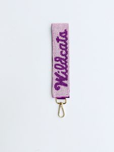 Boho Embroidery Premium Quality Beaded Keychain Handmade Fabric Lightweight Key <b>Ring</b> Decorative Handbag Charm Colorful Bead Work - Product Image 5
