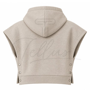 Sudadera con Capucha Personalizada con Logotipo para Mujer, Sudadera Deportiva, Transpirable, Sudadera Corta Informal para Mujer - Product Image 2
