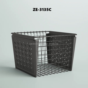 Rustic Handmade Metal <b>Basket</b> Organizer Farmhouse Decor Kitchen Cabinet Storage with Stands Foldable <b>Dishwasher</b> & Oven Safe Zahid - Product Image 3