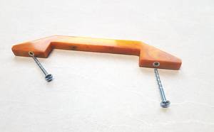 Poignées de meuble en résine époxy faites à la main : quincaillerie de cuisine ambre - Product Image 5