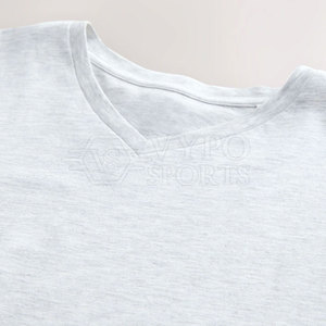 New Arrival Soft 100% Cotton Men T-Shirt Washed Knitted Breathable Eco-Friendly Solid <b>V</b>-neck Comfortable <b>Fit</b> Casual Wear - Product Image 5