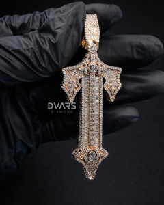 จี้กางเขนมอยส์ซาไนต์คุณภาพสูงสั่งทำขายส่ง จี้กางเขนพระเยซูประดับเพชรแบบ Iced Out เครื่องประดับฮิปฮอปคริสเตียนสำหรับผู้ชาย - Product Image 2
