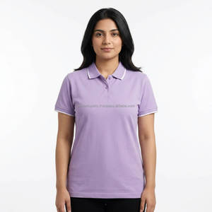 <b>Women's</b> Cotton Blend <b>Polo</b> Shirt Casual Short Sleeve Golf Uniform Workwear <b>Polo</b> Custom Apparel OEM ODM Manufacturer Supplier - Product Image 1