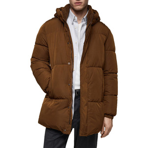 Chaqueta acolchada para hombre con capucha, cálida para invierno, chaqueta de burbujas para hombre, para invierno, para actividades al aire libre. - Product Image 2