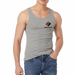 Camiseta sin mangas de algodón para hombre, chaleco deportivo para gimnasio, con logo personalizado, transpirable, de ajuste holgado, ropa deportiva de verano - Product Image 1