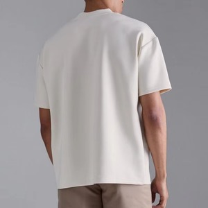 Camiseta de Manga Corta para Hombre, 100% Algodón, Tejido de Punto, Color Liso, Transpirable, Estilo Casual, Holgada, Estilo Urbano - Product Image 5